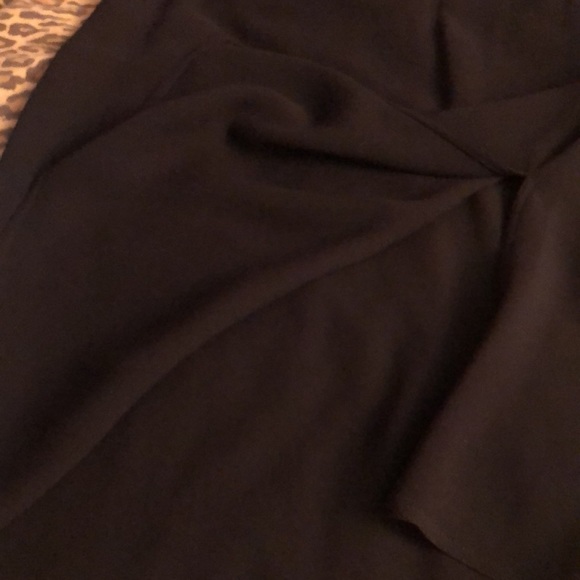 Salvatore  Ferragamo size 42 black Gorgeous 100% wool maxi skirt 12” slit - Picture 14 of 16